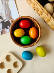 QToys - Jumbo Rainbow Wooden Eggs