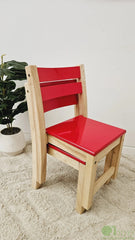 QToys - Red Seat stacking chairs Set of 2